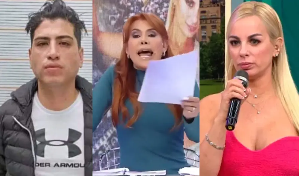 Magaly mostró y leyó la carta que escribió John Kelvin a Dalia Durán. Foto: composición LR/INPE/ATV/América TV