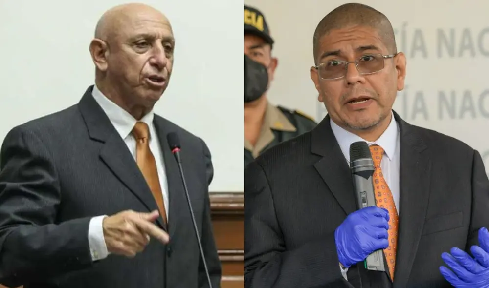 Este jueves 30 de junio se verá en el Congreso la moción de censura contra Dimitri Senmache. Foto: Composición LR / Congreso / Mininter