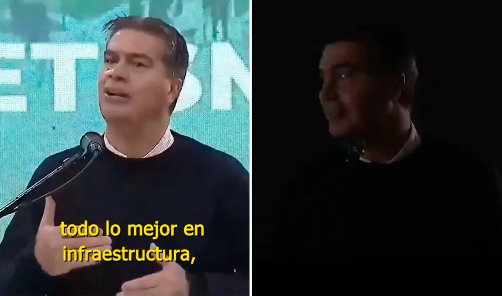 “Disfruten este momento, que nosotros estamos haciendo todo lo mejor en infraestructura" dijo el Gobernador antes del incidente. Foto: Composición LR / Infobae “Disfruten este momento, que nosotros estamos haciendo todo lo mejor en infraestructura" dijo el Gobernador antes del incidente. Foto: Composición LR / Infobae