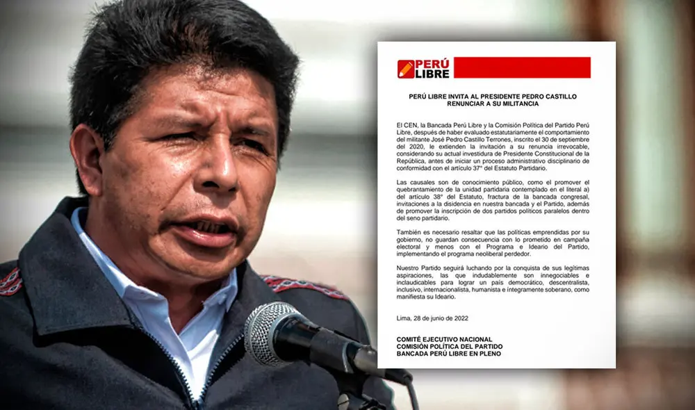 Vladimir Cerrón fue el responsable de poner de conocimiento público el comunicado de Perú Libre. Foto: composición de Gerson Cardoso / La República