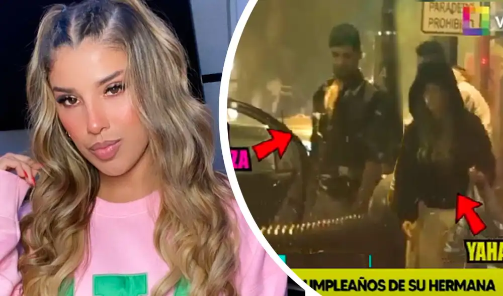 Yahaira Plasencia y Jair Mendoza en la fiesta de Silvana Plasencia. Foto: composición LR/Willax