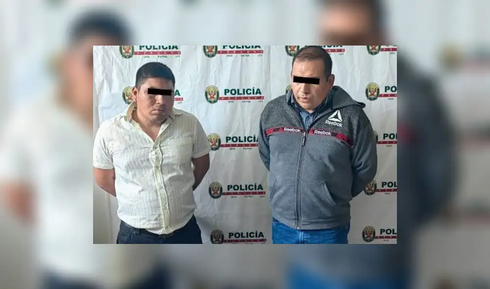 Detenidos intentaron fugar cuando vieron a la Policía. Foto: PNP Detenidos intentaron fugar cuando vieron a la Policía. Foto: PNP