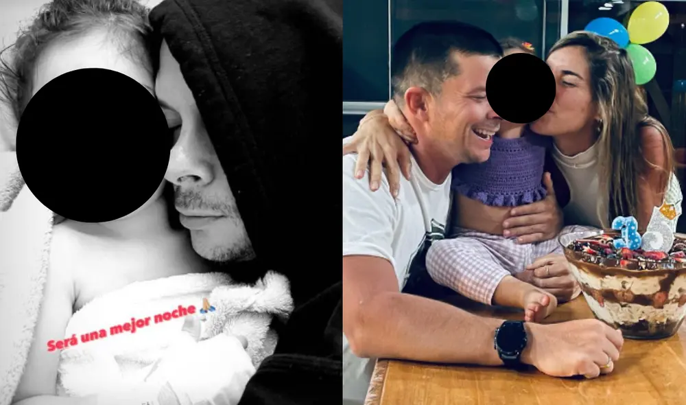 Mario Hart y Korina Rivadeneira compartieron los detalles de la intensa experiencia con su pequeña. Foto: composición/ Instagram