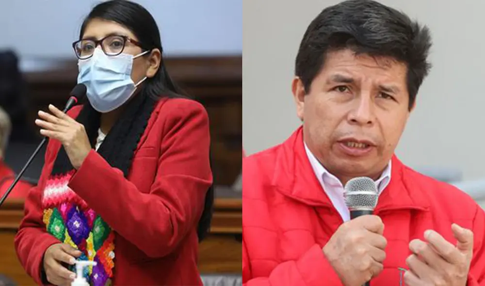 Margot Palacio se refirió sobre la continuidad de Pedro Castillo en Perú Libre. Foto: composición LR/Congreso/Presidencia