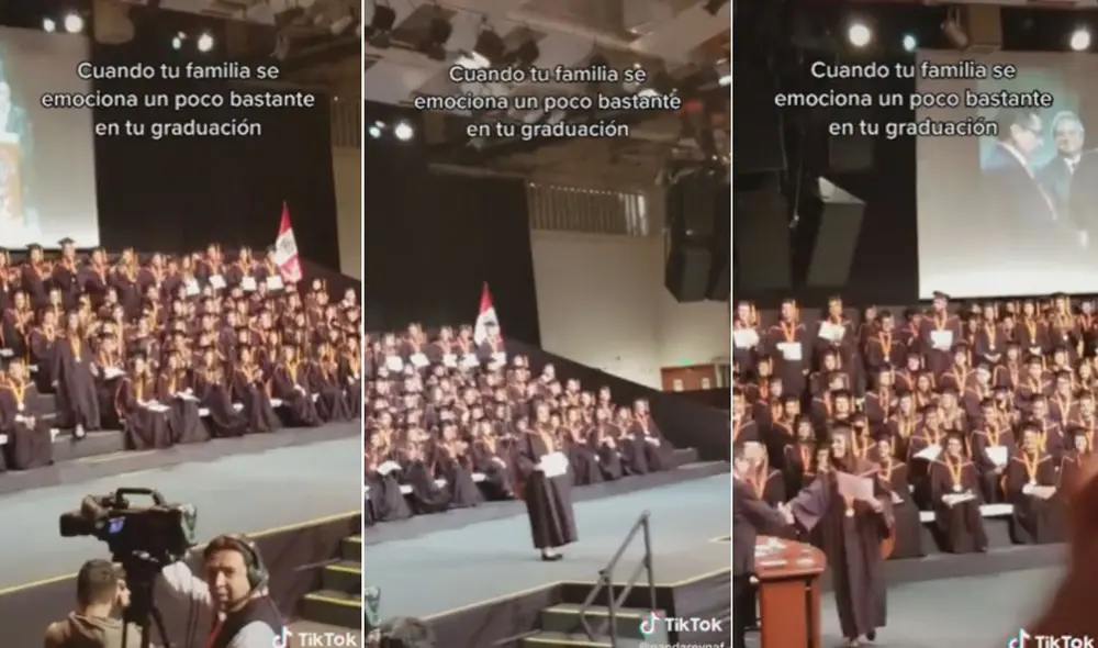 Miles de usuarios quedaron impresionados al ver cómo esta familia festejaba. Foto: captura de TikTok Miles de usuarios quedaron impresionados al ver cómo esta familia festejaba. Foto: captura de TikTok