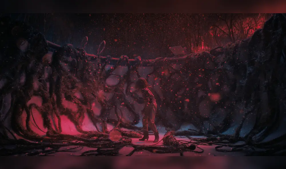 The Upside Down es un mundo paralelo que existe en simultáneo al pueblo de  Hawkins. Foto: Netfflix