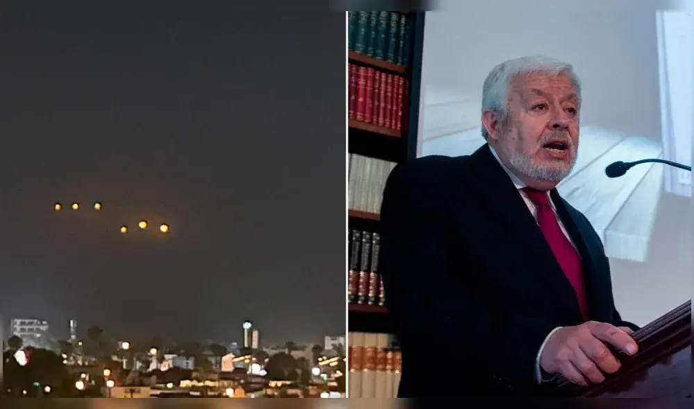 Los internautas publicaron los videos del supuesto ovni sobrevolando en el cielo. Video: Twitter Los internautas publicaron los videos del supuesto ovni sobrevolando en el cielo. Video: Twitter