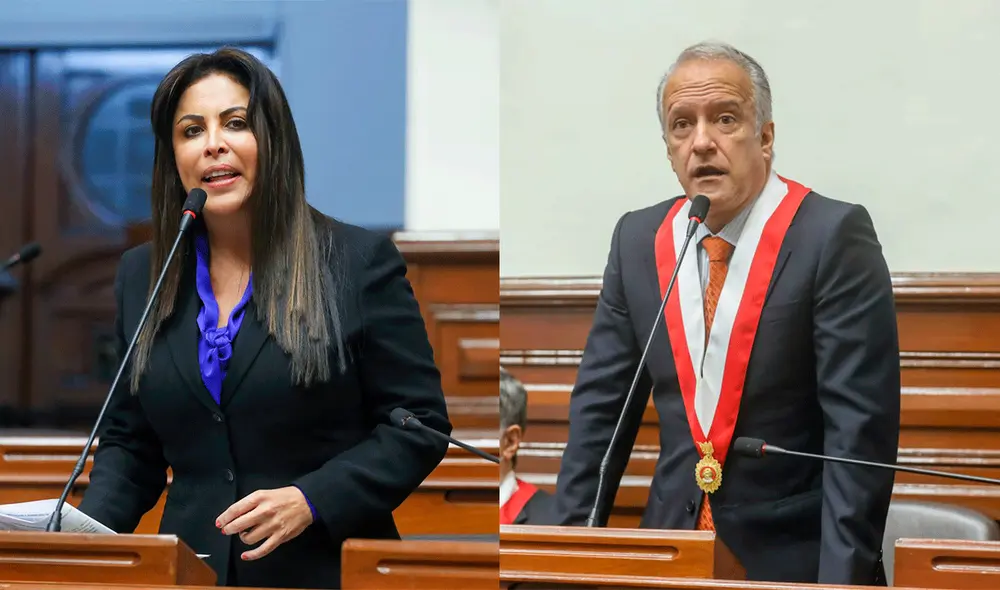 La parlamentaria Patricia Chirinos le mostró su apoyo al congresista Hernando Guerra García. Foto: composición LR/Andina La parlamentaria Patricia Chirinos le mostró su apoyo al congresista Hernando Guerra García. Foto: composición LR/Andina