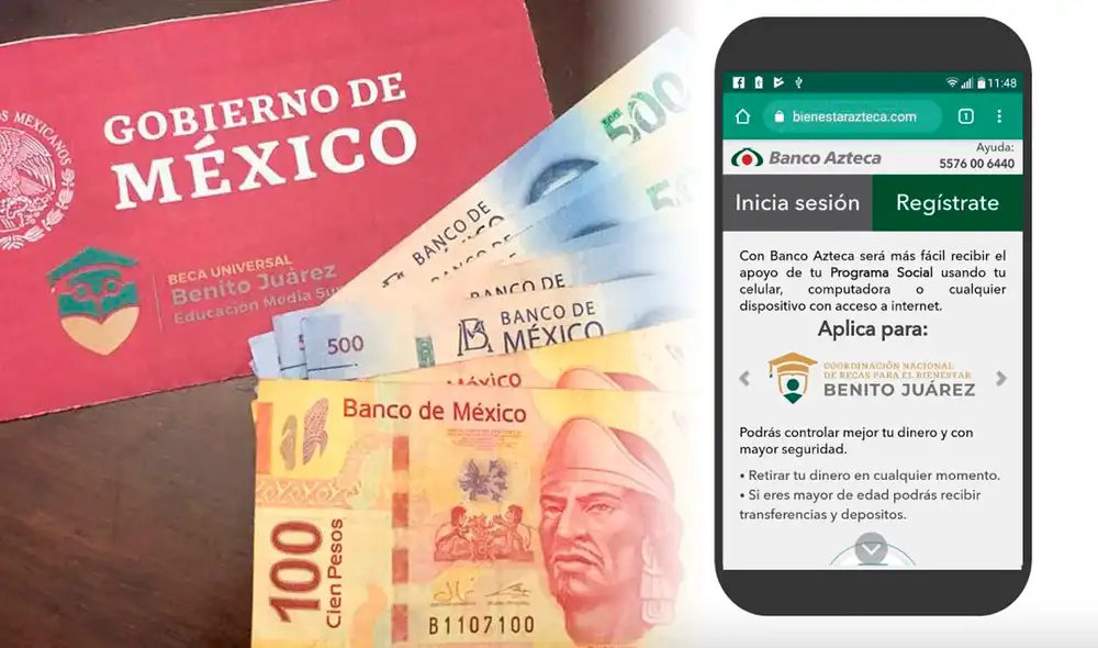 La Beca Benito Juárez tiene la misión de combatir la deserción escolar entre las familias de menos recursos. Foto: composición / Gobierno de México