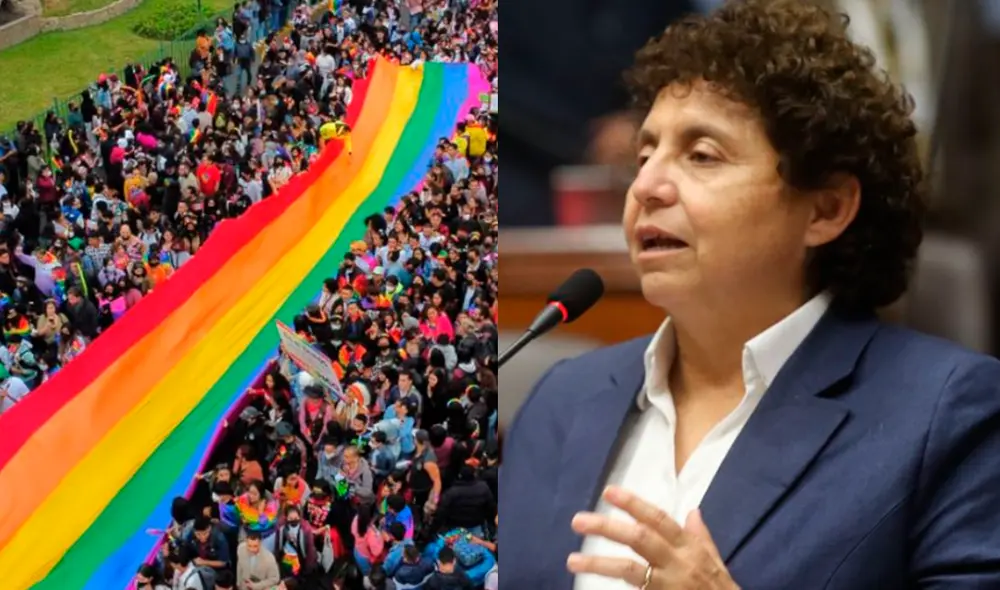 "El sábado 25 de junio hemos visto la marcha más grande de los últimos años aquí en Lima: La Marcha del Orgullo", señaló Susel Paredes. Foto: composición/La República