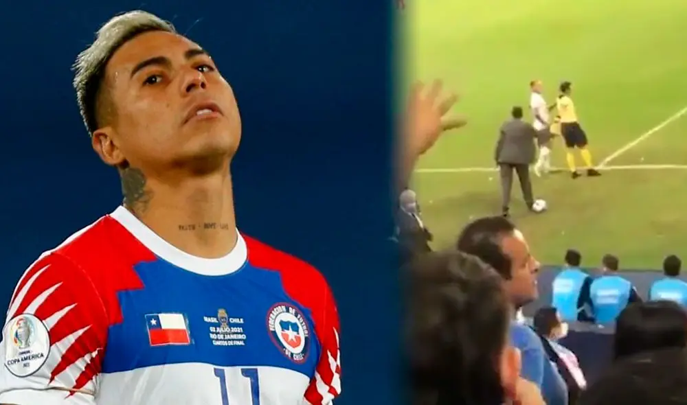 El delantero chileno se desempeña en el Atlético Mineiro del Brasileirao. Foto: composición Conmebol/Twitter