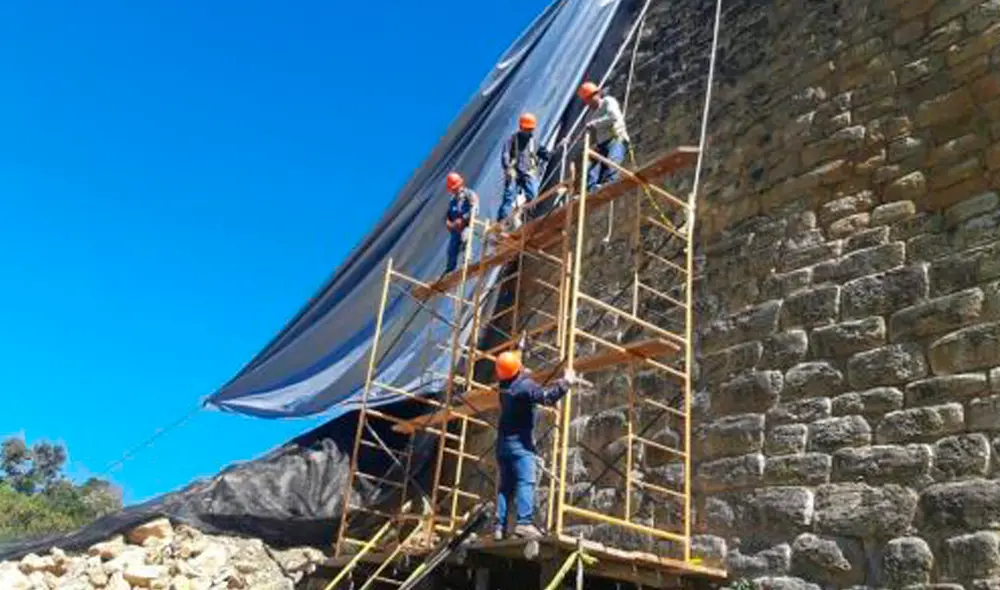 El Ministerio de Cultura dio inicio a la ejecución de acciones para proteger y salvaguardar el Monumento. Foto: DDC El Ministerio de Cultura dio inicio a la ejecución de acciones para proteger y salvaguardar el Monumento. Foto: DDC