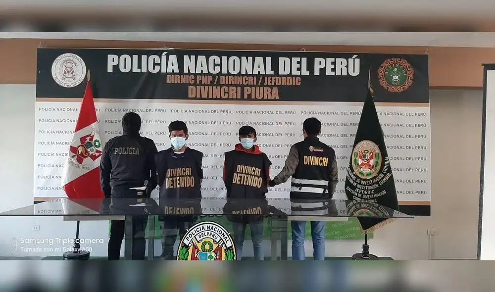 Los sujetos serían llevados en el penal de Piura. Foto: PNP Los sujetos serían llevados en el penal de Piura. Foto: PNP