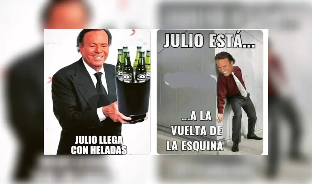 El reconocido cantante español Julio Iglesias se volvió uno de los personajes más recurrentes en los memes. Foto: composición LR/captura de Twitter