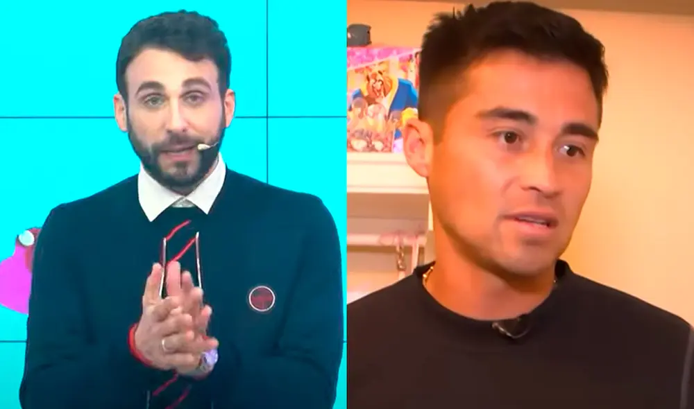 Rodrigo González dejó entrever que Rodrigo Cuba mintió cuando presentó sus chats con Melissa Paredes. Foto: composición LR/captura de Willax TV