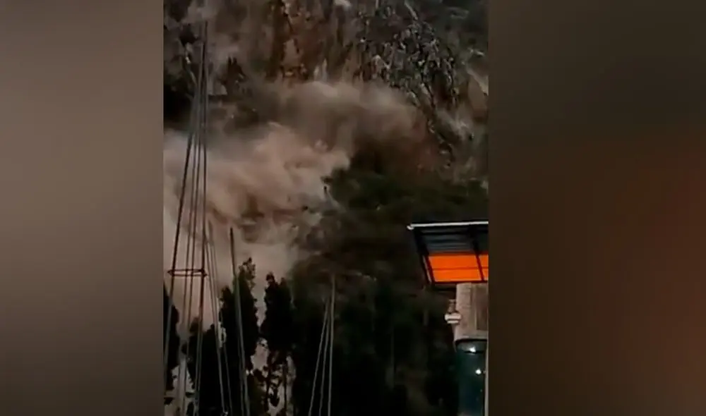 José Luis Gavidia, ministro de Defensa, sobre deslizamiento del cerro de Chavín de Huántar: "En reporte inicial, tenemos alrededor de 150 viviendas afectadas". Foto: @MannyChaparro1