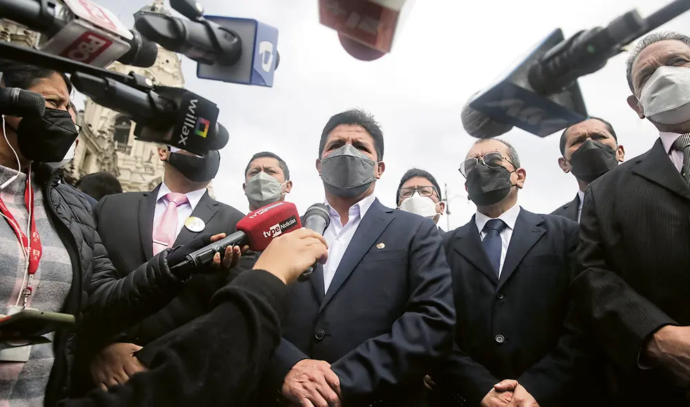 Incertidumbre. Con renuncia de Castillo, Gobierno cede ante posible pedido de vacancia. Foto: difusión