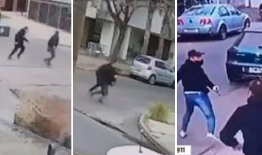 La víctima de hurto no paró de seguirlos hasta que se subieron a un carro y lograron huir. Foto: captura de Twitter