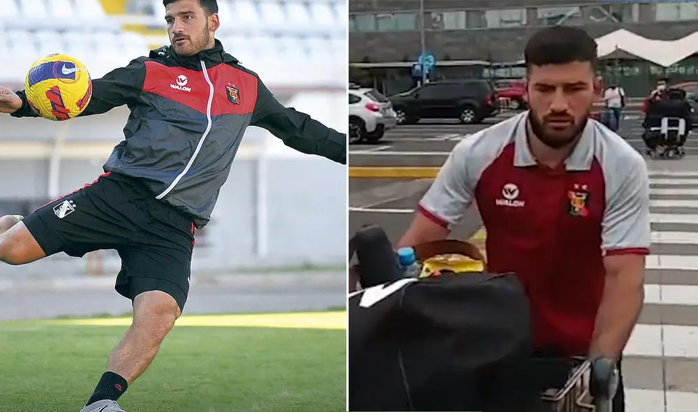 Bernardo Cuesta dio esta respuesta en el aeropuerto Jorge Chávez de Lima. Foto: Captura GOL Perú/Composición