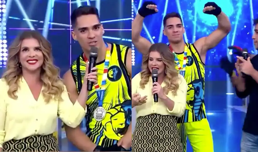 Arian León dejó el nombre del Perú en alto en los Juegos Bolivarianos 2022. Foto: composición LR/ Esto es guerra Arian León dejó el nombre del Perú en alto en los Juegos Bolivarianos 2022. Foto: composición LR/ Esto es guerra