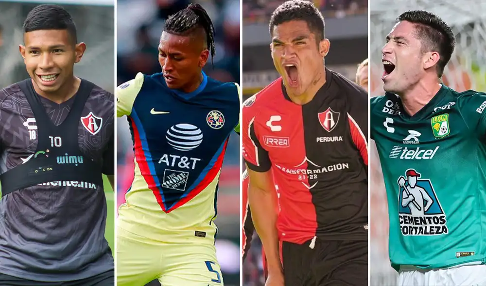 La Liga MX cuenta con presencia de varios peruanos desde hace algunos años. Foto: composición LR/ Atlas FC/ Club América/ Club León