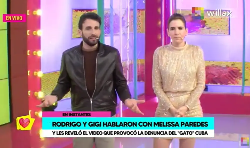 Rodrigo González le cree a Melissa Paredes. Foto: captura de Willax Rodrigo González le cree a Melissa Paredes. Foto: captura de Willax