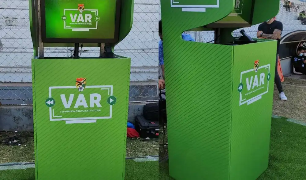 El fútbol de Bolivia ya tiene VAR a partir de julio del 2022. Foto: composición LR/Twitter/Federación Boliviana de Fútbol El fútbol de Bolivia ya tiene VAR a partir de julio del 2022. Foto: composición LR/Twitter/Federación Boliviana de Fútbol