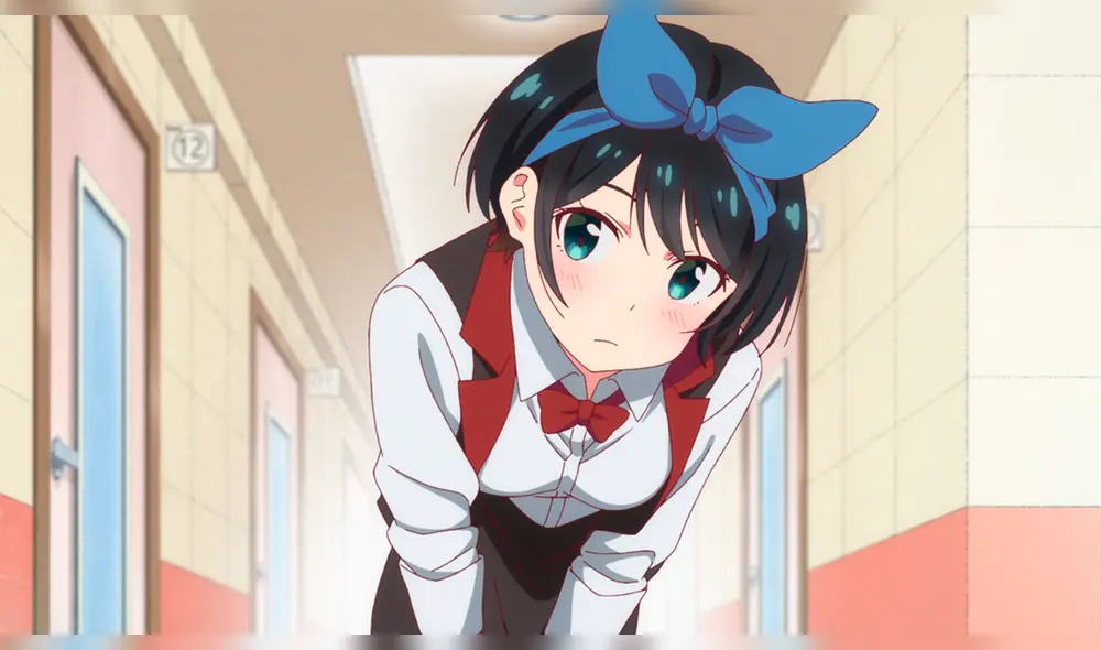 Ruka Sarashina, una de las principales del anime "Rent a girlfriend", también fue una novia de alquiler. Foto: TMS Entertainment