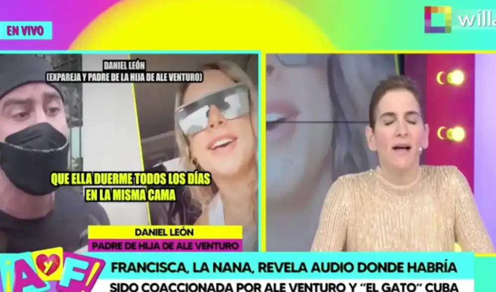 Daniel León no entiende por qué Jorge Cuba estaba en la conciliación de su hija con Ale Venturo. Foto: Amor y fuego/captura Daniel León no entiende por qué Jorge Cuba estaba en la conciliación de su hija con Ale Venturo. Foto: Amor y fuego/captura