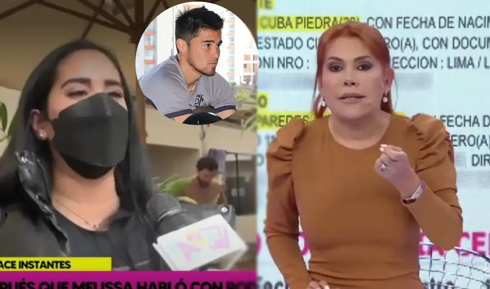 Melissa Paredes contra Magaly Medina. Foto: composición LR/capturas de Willax y ATV