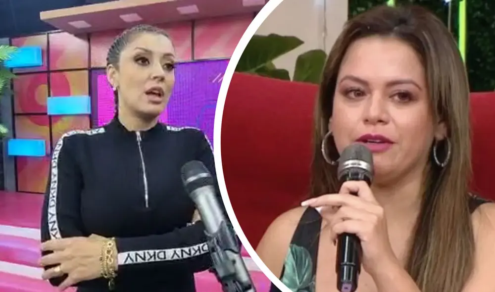 Karla Tarazona pidió que Flor Polo no haga lo que hizo Dalia Durán con su denuncia contra John Kelvin. Foto: captura URPI/LR/captura América TV