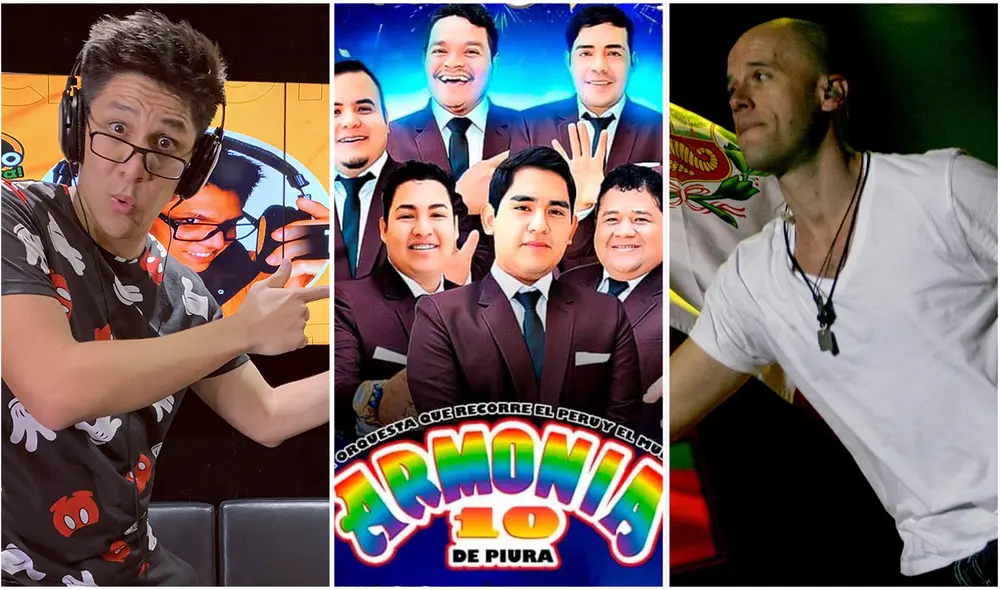 Grandes conciertos se realizarán en el país en el séptimo mes de 2022. Foto: composición LR/Tito Silva Music/Armonía 10/Gian Marco