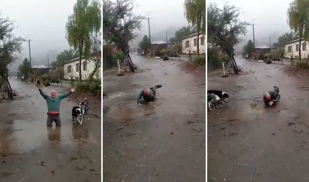 La emocionante reacción de un adulto mayor hizo reflexionar a miles sobre el cuidado del agua. Video: @Sepulinares/Twitter