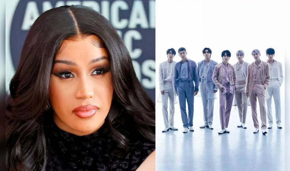 Cardi B es fan de BTS y menciona quién es su 'bias': Foto: composición/Twitter.