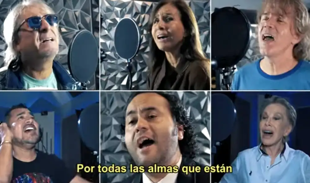 Artistas se unieron para cantarle a los fallecidos por la pandemia de COVID-19. Foto: captura de YouTube