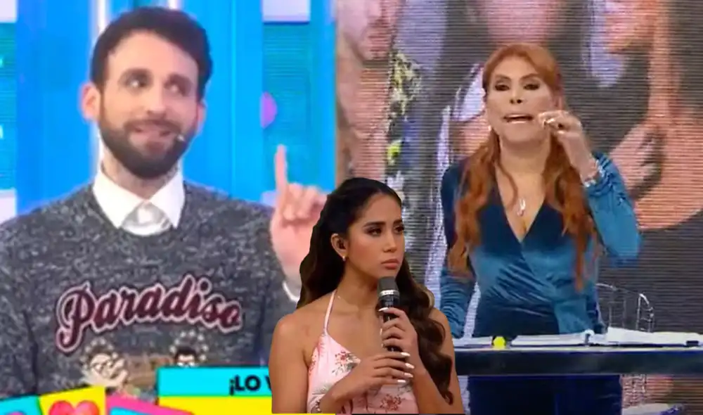 Magaly Medina arremete contra Rodrigo Cuba por defender a Melissa Paredes. Foto: Composición LR/ Capturas de ATV, América TV y Willax Magaly Medina arremete contra Rodrigo Cuba por defender a Melissa Paredes. Foto: Composición LR/ Capturas de ATV, América TV y Willax