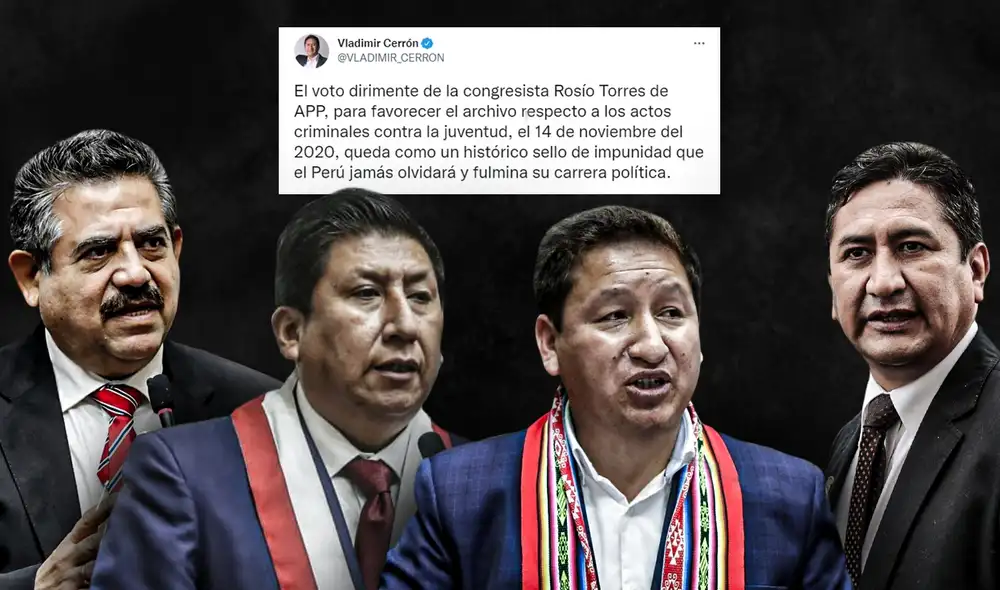 La Comisión Permanente ratificó blindaje a Manuel Merino y archiva denuncia constitucional por caso Inti y Bryan. Foto: composición de Jazmin Ceras/La República