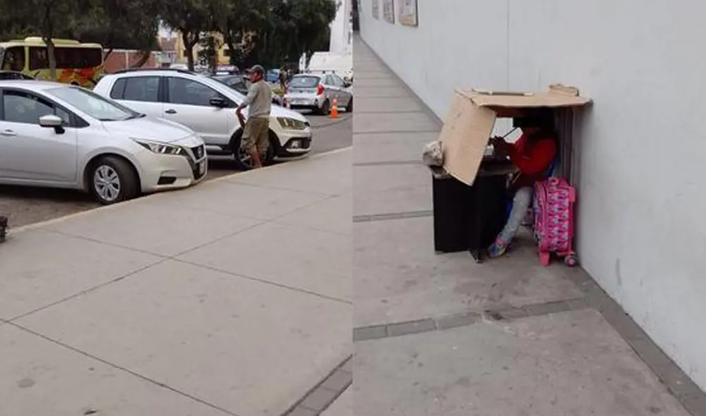 El hombre pidió apoyo para que su hija pueda obtener alguna vacante y así acuda a un colegio. Foto: Trujillo Noticias
