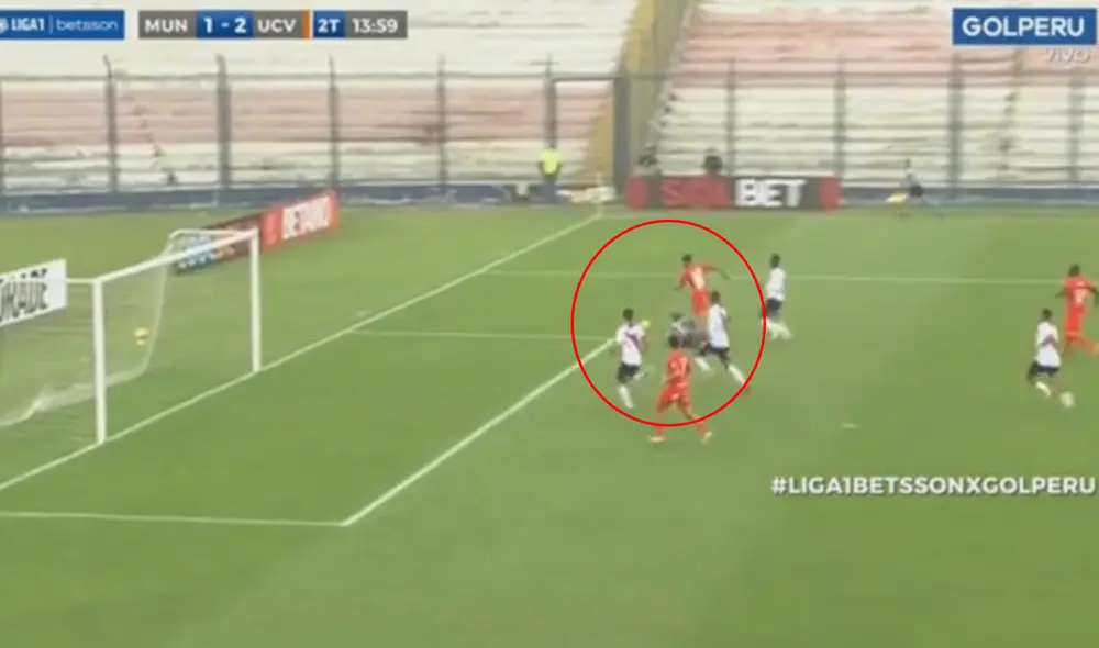 Beto Da Silva anotó el segundo gol de la UCV y realizó una gran jugada para lo que pudo ser el tercero de los poetas. Foto: captura GolPerú