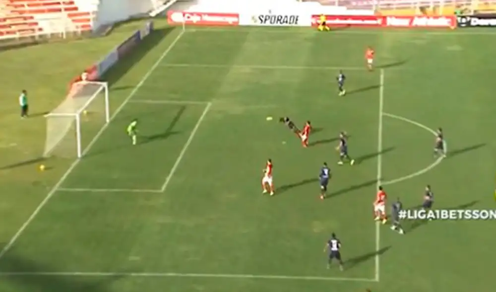 Gonzalo Verón puso el 1-1 parcial del partido. Foto: captura de Gol Perú Gonzalo Verón puso el 1-1 parcial del partido. Foto: captura de Gol Perú