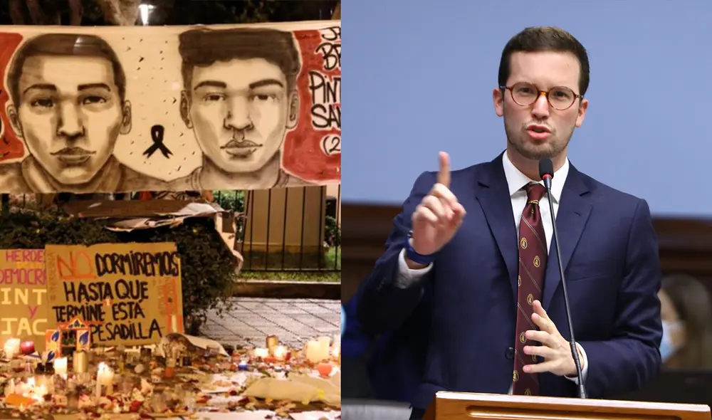 Cavero elaboró un informe en el que negó que Manuel Merino y ministros tengan responsabilidad en los asesinatos de Inti y Bryan. Foto: composición LR/Congreso