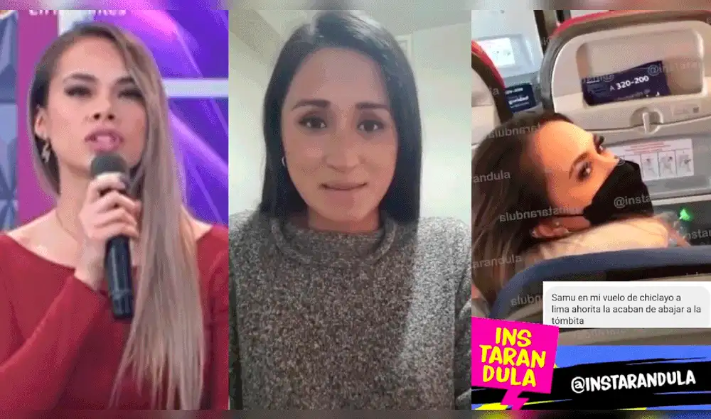 Vivian Baella dio consejos para los pasajeros que viajan cerca a una salida de emergencia. Foto: composición América TV/Instagram/Instarándula/Tiktok/Vivian Baella