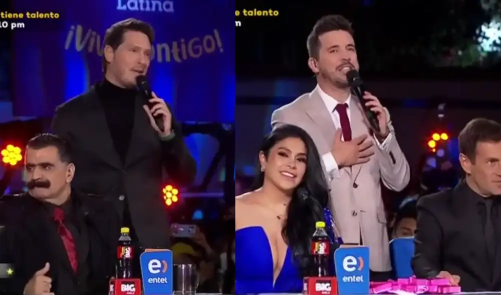 Cristian Rivero y Jesús Alzamora dieron la sopresa y reaparecieron en la final de “Yo soy 2022”. Foto: captura Latina