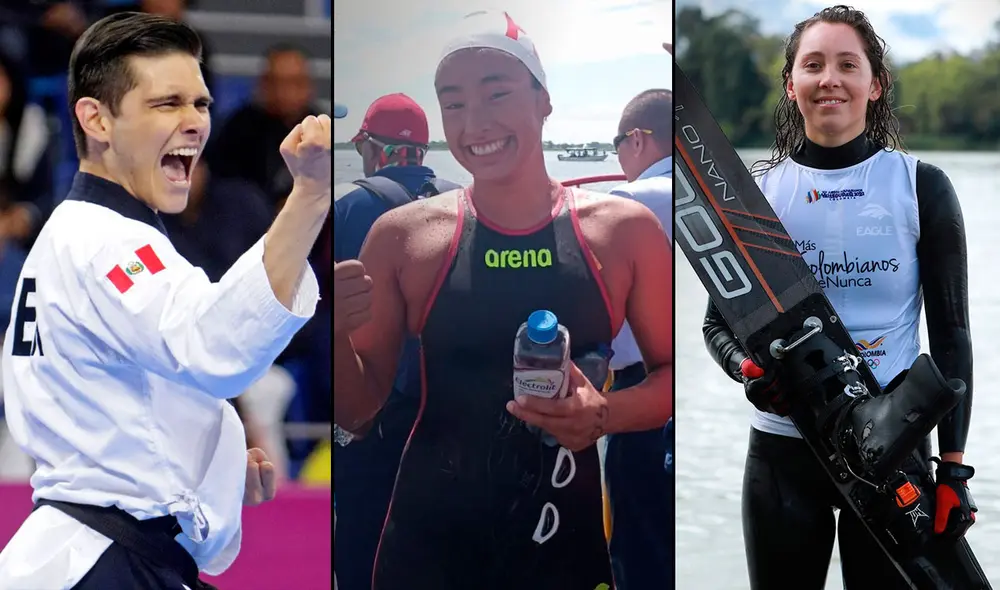 Perú sumó 3 nuevas medallas de oro en taekwondo, esquí náutico y natación por los Juegos Bolivarianos 2022. Foto: composición LR/Twitter/IPD Perú sumó 3 nuevas medallas de oro en taekwondo, esquí náutico y natación por los Juegos Bolivarianos 2022. Foto: composición LR/Twitter/IPD