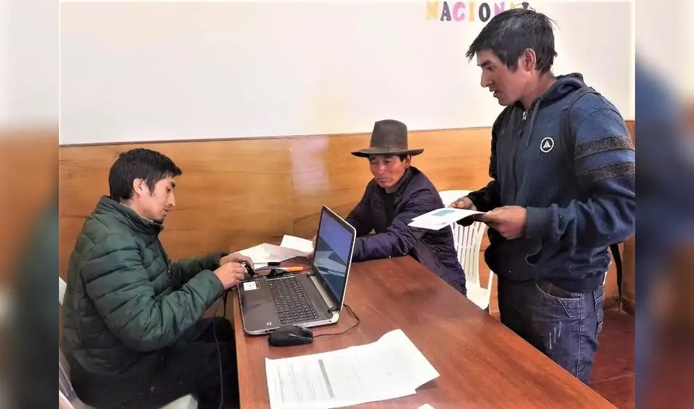El registro de los productores agrarios se ha realizado a través de los 765 centros de empadronamiento. Foto: Andina