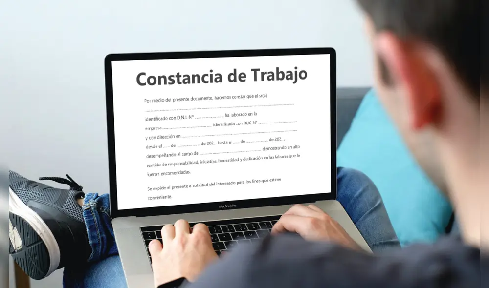La constancia de trabajo acredita los servicios que el empleado brindó o viene brindando a una empresa. Foto: Studylib