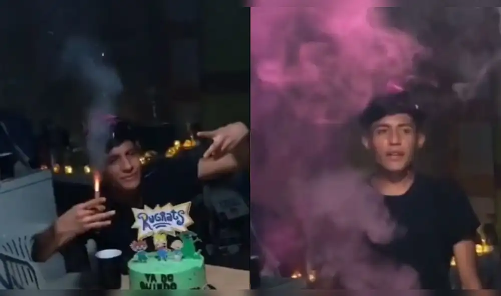 El joven quedó en shock al ver la sorpresa que le habían preparado. Foto: composición LR/captura de TikTok/@happy_girl_risitas