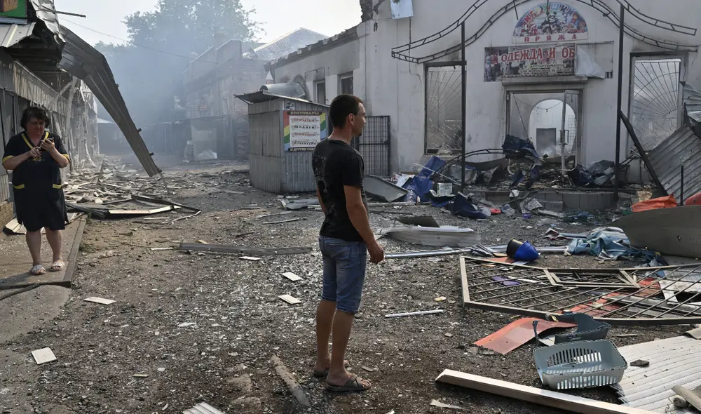 Espacio ucraniano continúa afectado por la guerra con Rusia. Foto: AFP