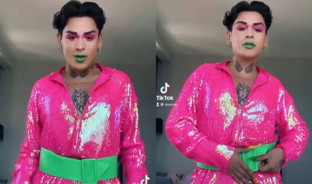 Kunno dejó en claro que disfruta del exitoso tema de Tito Silva. Foto: composición LR/ Kunno/ capturas de TikTok