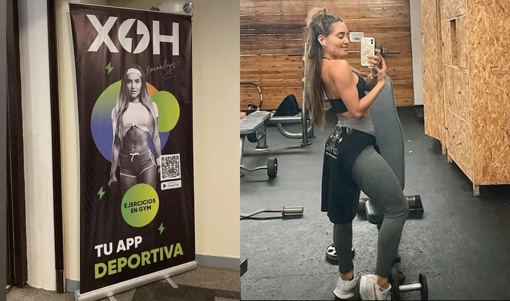 Ximena Hoyos estrena app de entrenamiento. Foto: composición LR/Instagram/@ximehoyosp
